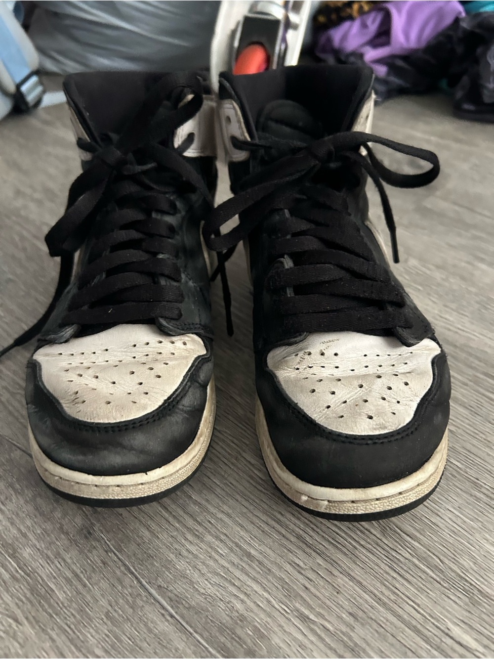 Nike Black and White High-Top Sneakers